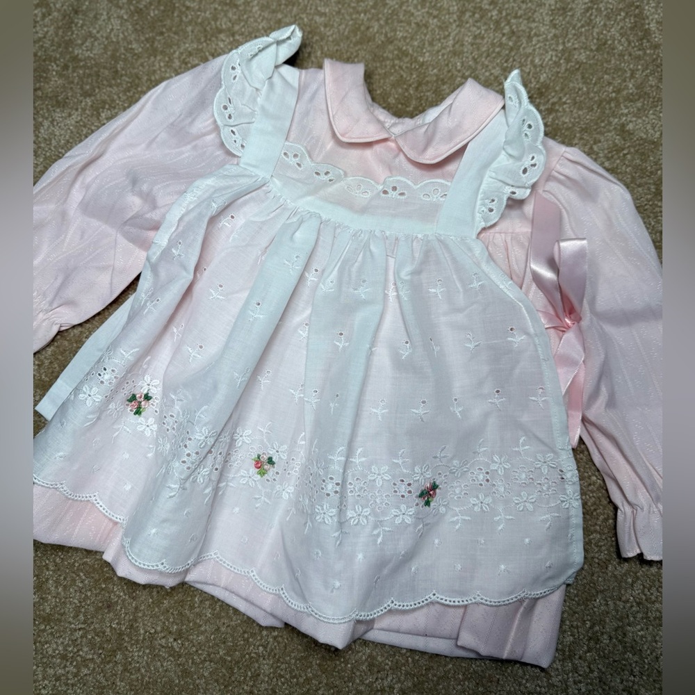 Vintage By Haddad Brothers Made In USA Dress, Size 12 Months